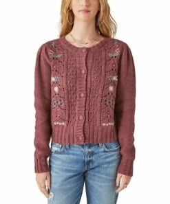 Coupon ✨ Lucky Brand Plum Floral Embroidered Cardigan - ???? Women ????