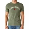 Outlet ✨ Lucky Brand Olive Logo Clover Crewneck Tee - Men ???? -Lucky Brand Shop zu109531278 main tm1665775563