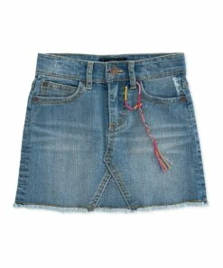 Deals ???? Lucky Brand Christi Wash Sandy Denim ???? Skirt & Friendship Bracelet - ???? Girls For Kids ????