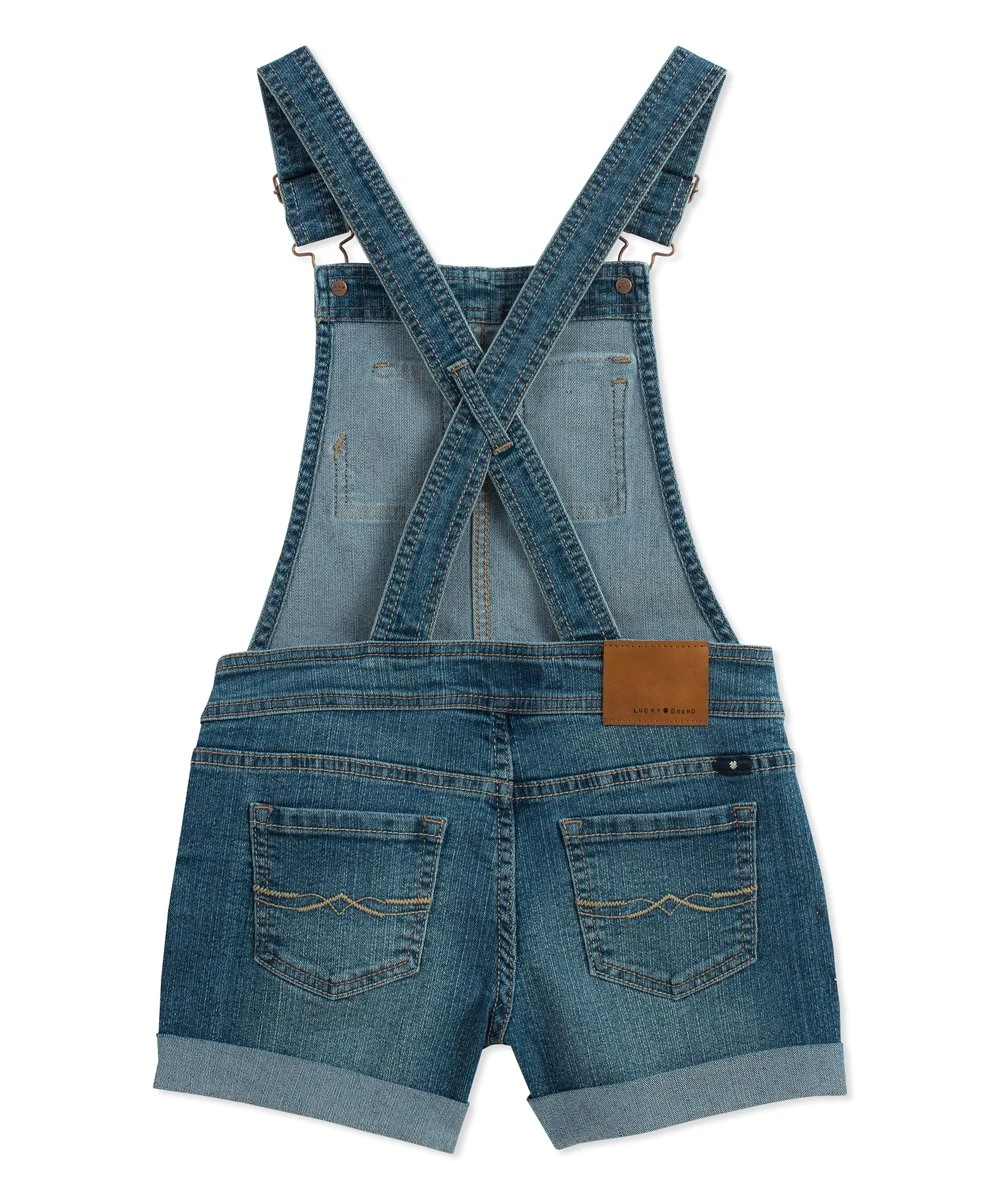 Best Pirce ???? Lucky Brand Ada Wash Essie Shortalls - ???? Girls For Kids ❤️ 4 Best Pirce ???? Lucky Brand Ada Wash Essie Shortalls - ???? Girls For Kids ❤️ - Image 2