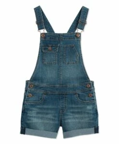 Best Pirce ???? Lucky Brand Ada Wash Essie Shortalls - ???? Girls For Kids ❤️
