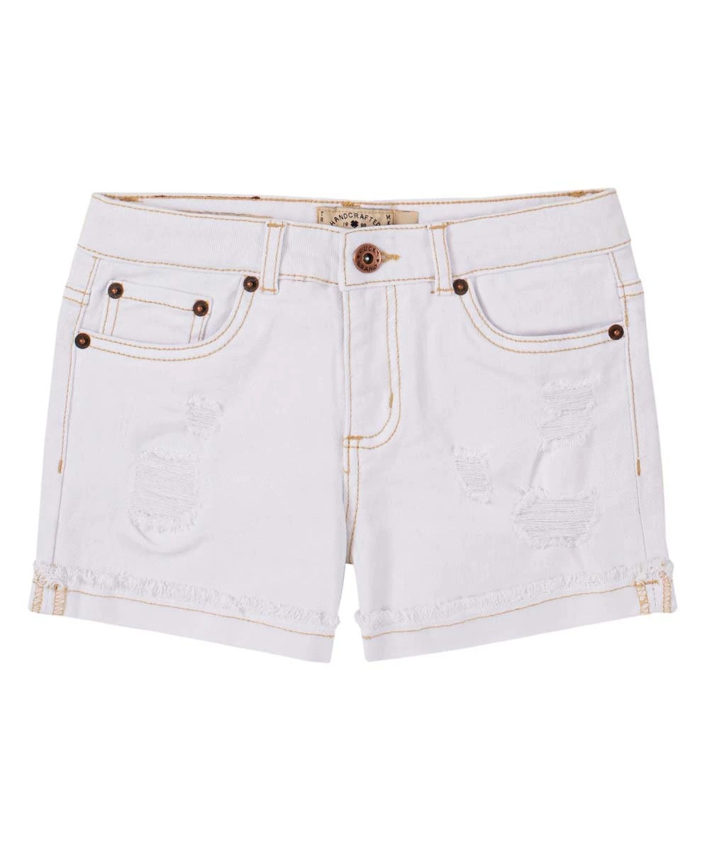 Promo ???? Lucky Brand White Distressed Ronnie Denim Shorts - ???? Girls For Kids ⭐ 3 Promo ???? Lucky Brand White Distressed Ronnie Denim Shorts - ???? Girls For Kids ⭐