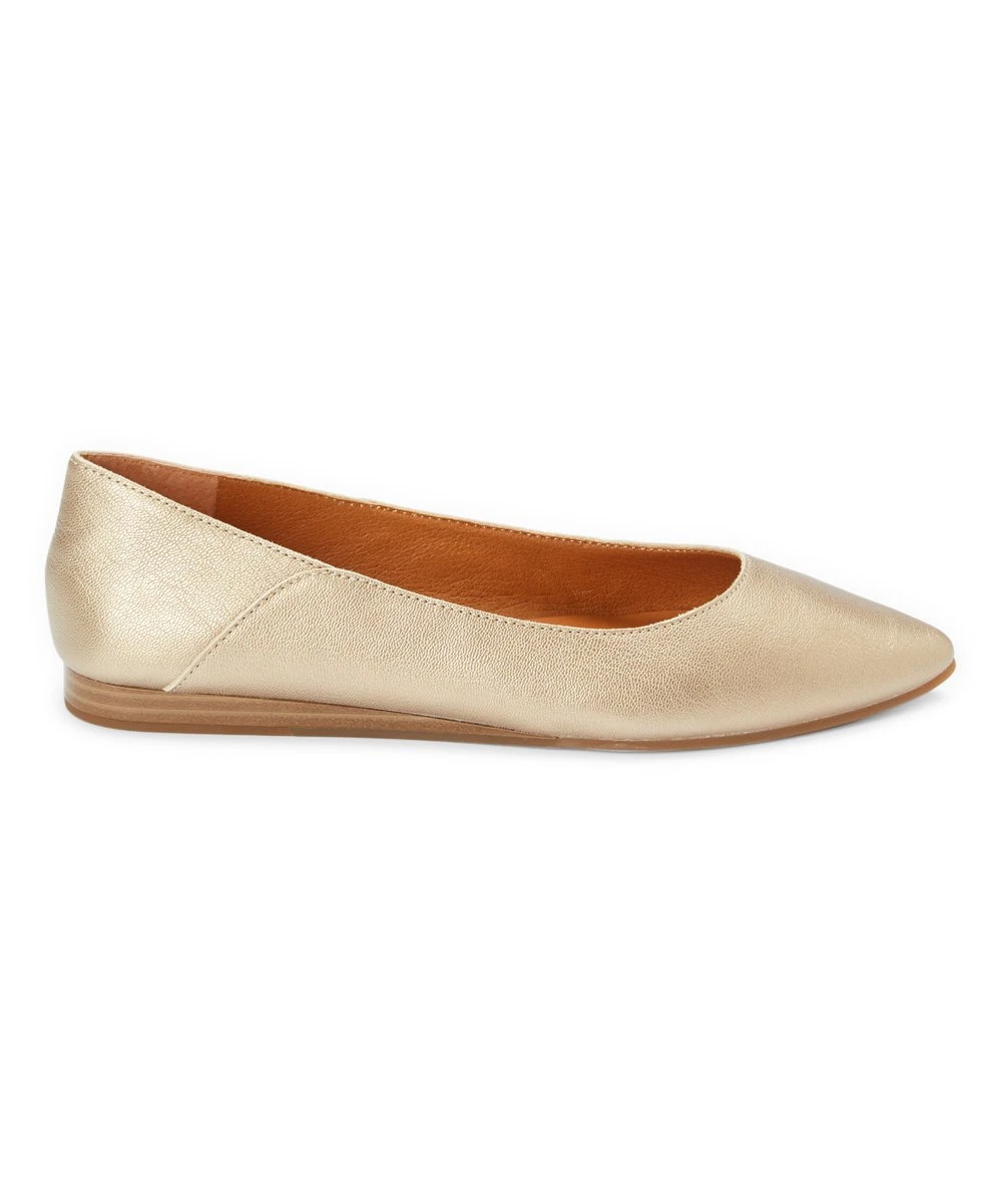 Cheapest ???? Lucky Brand Platinum Bethysa Leather Ballet Flat - ???? Women ???? 4 Cheapest ???? Lucky Brand Platinum Bethysa Leather Ballet Flat - ???? Women ???? - Image 2