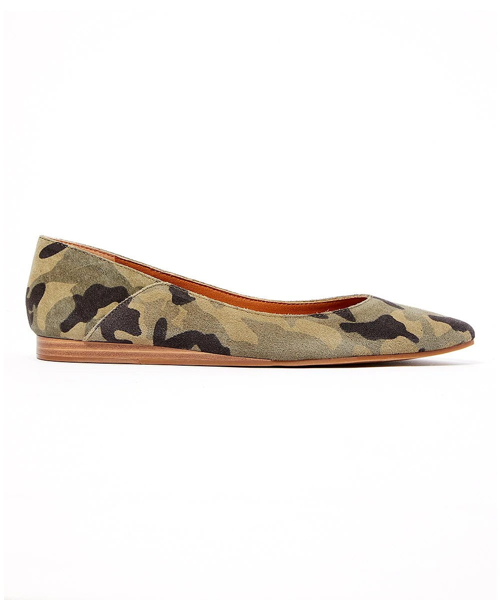 Discount ???? Lucky Brand Army Green Camo Bethysa Suede Ballet Flat - ???? Women ⌛ 4 Discount ???? Lucky Brand Army Green Camo Bethysa Suede Ballet Flat - ???? Women ⌛ - Image 2