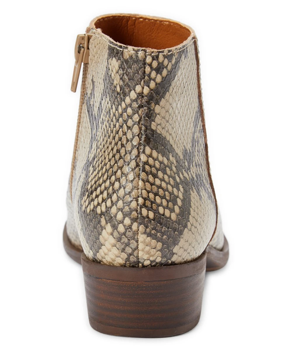 Wholesale ???? Lucky Brand Beige Snake-Embossed Bhadie Leather Bootie - ???? Women ✨ 5 Wholesale ???? Lucky Brand Beige Snake-Embossed Bhadie Leather Bootie - ???? Women ✨ - Image 3