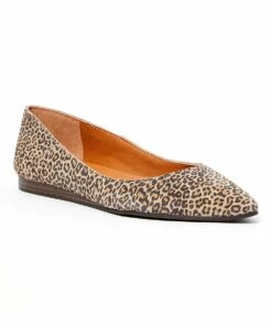 Promo ???? Lucky Brand Brown Leopard Bethysa Suede Ballet Flat - ???? Women ????