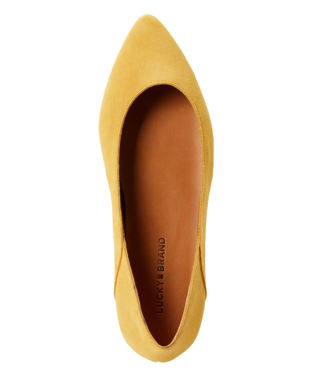 Top 10 ???? Lucky Brand Ochre Bethysa Suede Ballet Flat - ???? Women ???? 6 Top 10 ???? Lucky Brand Ochre Bethysa Suede Ballet Flat - ???? Women ???? - Image 4