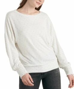 Brand new ✔️ Lucky Brand Cream Birdseye Jewel Neck Linen Sweater - ???? Women ????