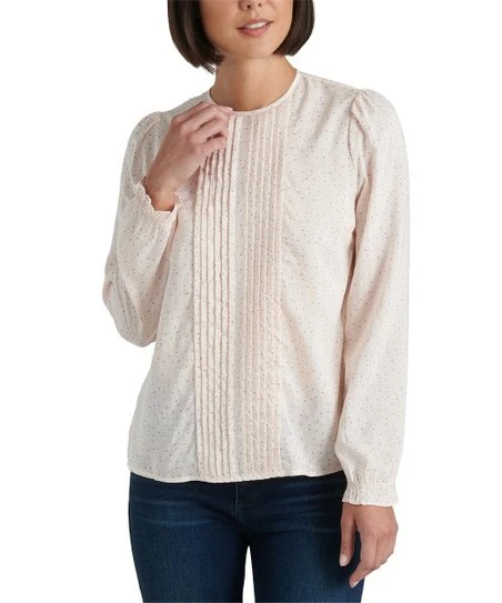 Best reviews of ???? Lucky Brand Pink Polka Dot Pleated Crewneck Top - ???? Women ???? 3 Best reviews of ???? Lucky Brand Pink Polka Dot Pleated Crewneck Top - ???? Women ????