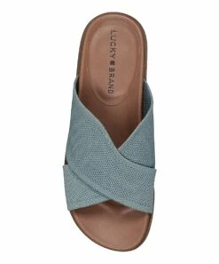 Budget ???? Lucky Brand Sage Blue Sieko Crisscross Slide - ???? Women ???? 10 Budget ???? Lucky Brand Sage Blue Sieko Crisscross Slide - ???? Women ???? -Lucky Brand Shop zu99705488 alt 3 tm1660665754